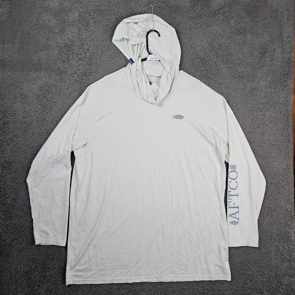 AFTCO Adapt Tactical Performance Sunmask Camo Hoodie Shirt Mens 3XL